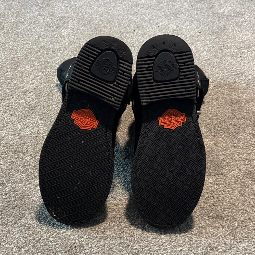 Harley-Davidson Black Moto Boots with Buckles - Picture 5 of 5